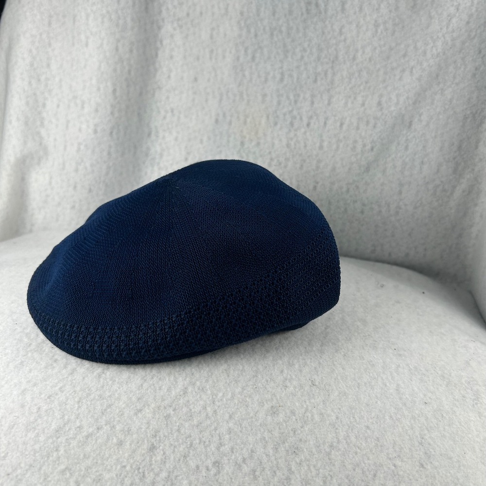 Dobbs Ivy Cap Mens Medium Navy Blue Mesh Knit Flat‎ Cap Made in USA